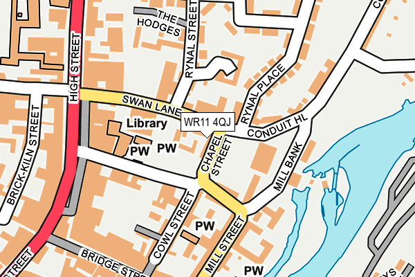 WR11 4QJ map - OS OpenMap – Local (Ordnance Survey)