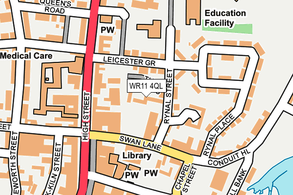 WR11 4QL map - OS OpenMap – Local (Ordnance Survey)