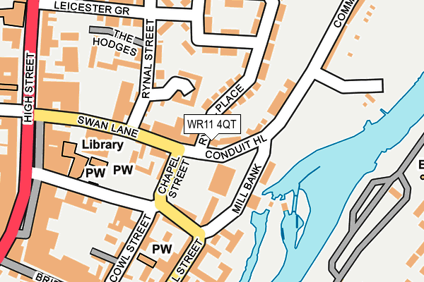 WR11 4QT map - OS OpenMap – Local (Ordnance Survey)
