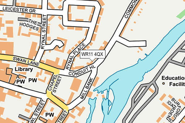WR11 4QX map - OS OpenMap – Local (Ordnance Survey)