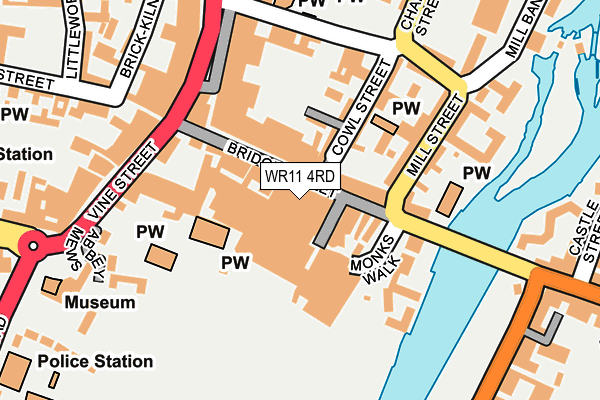 WR11 4RD map - OS OpenMap – Local (Ordnance Survey)