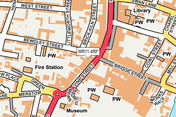 WR11 4RF map - OS OpenMap – Local (Ordnance Survey)