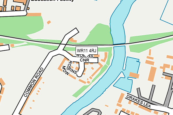 WR11 4RJ map - OS OpenMap – Local (Ordnance Survey)