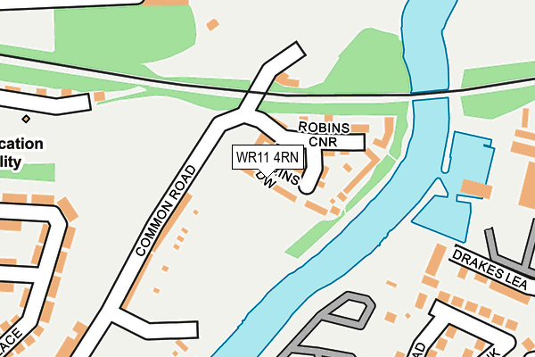 WR11 4RN map - OS OpenMap – Local (Ordnance Survey)