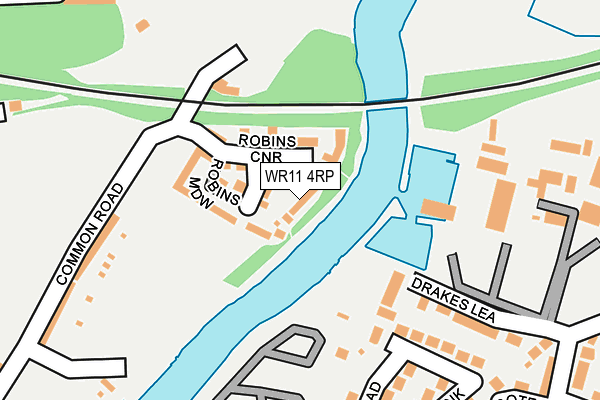 WR11 4RP map - OS OpenMap – Local (Ordnance Survey)