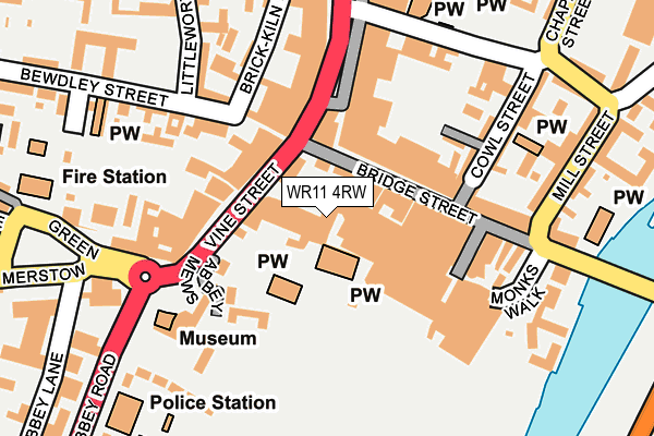 WR11 4RW map - OS OpenMap – Local (Ordnance Survey)