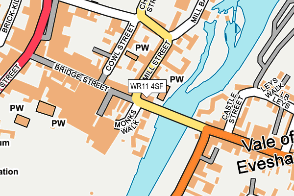WR11 4SF map - OS OpenMap – Local (Ordnance Survey)