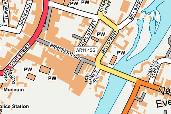 WR11 4SG map - OS OpenMap – Local (Ordnance Survey)