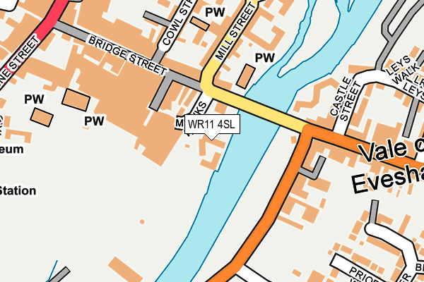 WR11 4SL map - OS OpenMap – Local (Ordnance Survey)