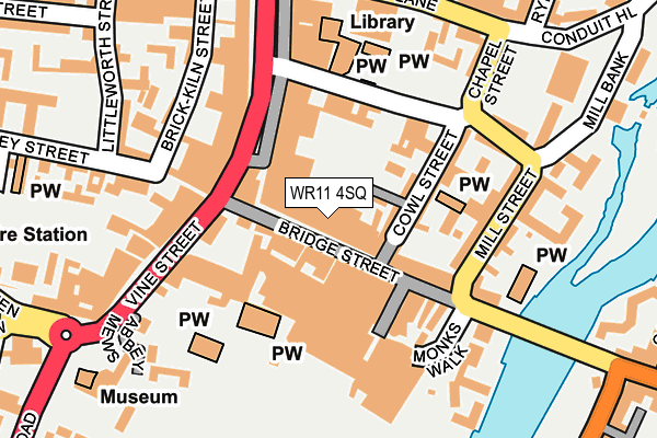 WR11 4SQ map - OS OpenMap – Local (Ordnance Survey)