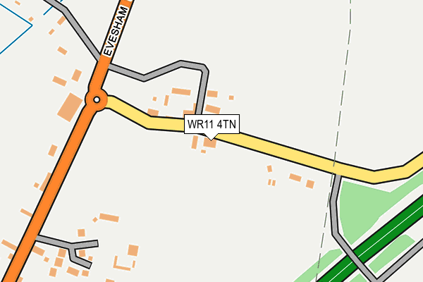WR11 4TN map - OS OpenMap – Local (Ordnance Survey)