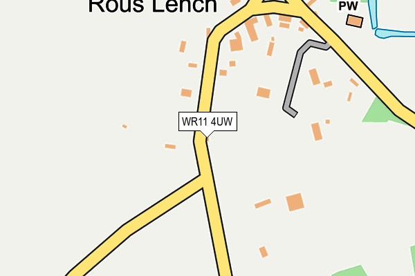 WR11 4UW map - OS OpenMap – Local (Ordnance Survey)