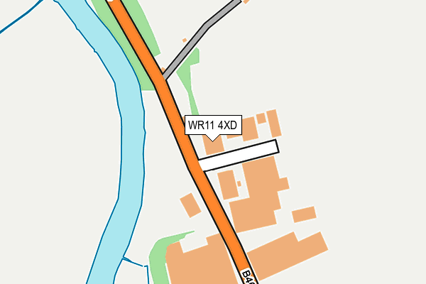 WR11 4XD map - OS OpenMap – Local (Ordnance Survey)