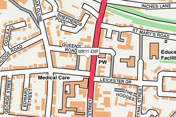 Map of R J EVANS BUILDING SERVICES LIMITED at local scale