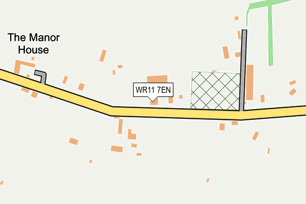 WR11 7EN map - OS OpenMap – Local (Ordnance Survey)