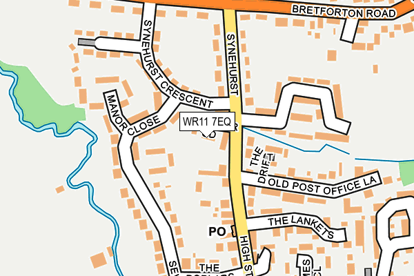 WR11 7EQ map - OS OpenMap – Local (Ordnance Survey)