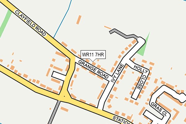 WR11 7HR map - OS OpenMap – Local (Ordnance Survey)