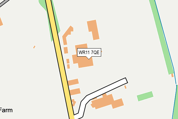 WR11 7QE map - OS OpenMap – Local (Ordnance Survey)