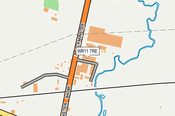WR11 7RE map - OS OpenMap – Local (Ordnance Survey)