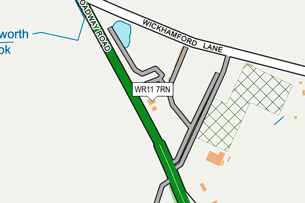 WR11 7RN map - OS OpenMap – Local (Ordnance Survey)