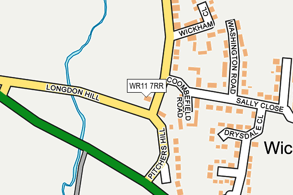 WR11 7RR map - OS OpenMap – Local (Ordnance Survey)