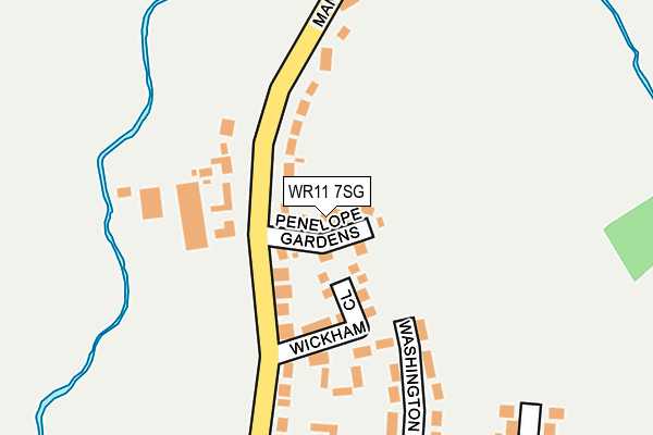 WR11 7SG map - OS OpenMap – Local (Ordnance Survey)
