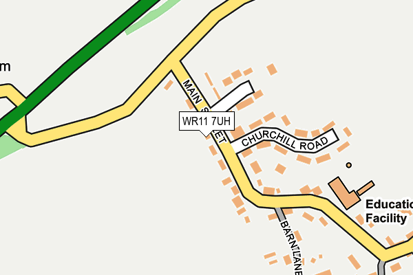 WR11 7UH map - OS OpenMap – Local (Ordnance Survey)