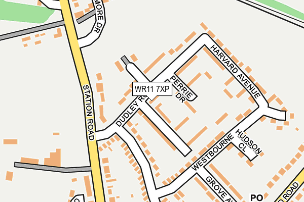 WR11 7XP map - OS OpenMap – Local (Ordnance Survey)