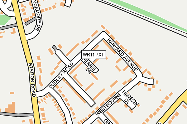 WR11 7XT map - OS OpenMap – Local (Ordnance Survey)