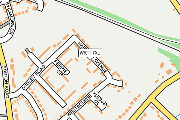 WR11 7XU map - OS OpenMap – Local (Ordnance Survey)