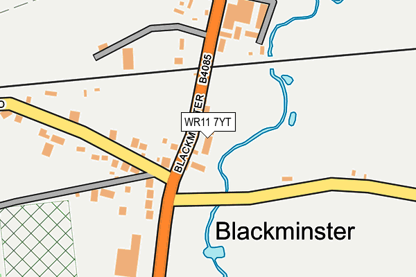 WR11 7YT map - OS OpenMap – Local (Ordnance Survey)