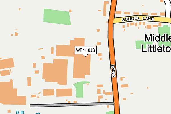 WR11 8JS map - OS OpenMap – Local (Ordnance Survey)