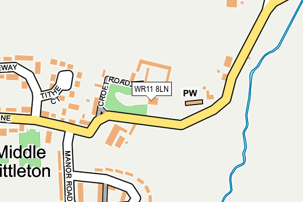 WR11 8LN map - OS OpenMap – Local (Ordnance Survey)