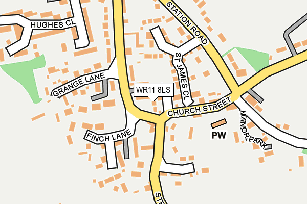WR11 8LS map - OS OpenMap – Local (Ordnance Survey)