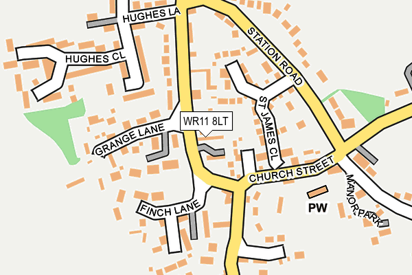 WR11 8LT map - OS OpenMap – Local (Ordnance Survey)