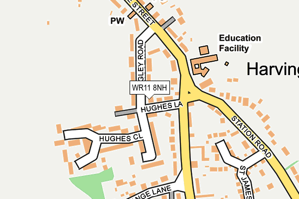 WR11 8NH map - OS OpenMap – Local (Ordnance Survey)
