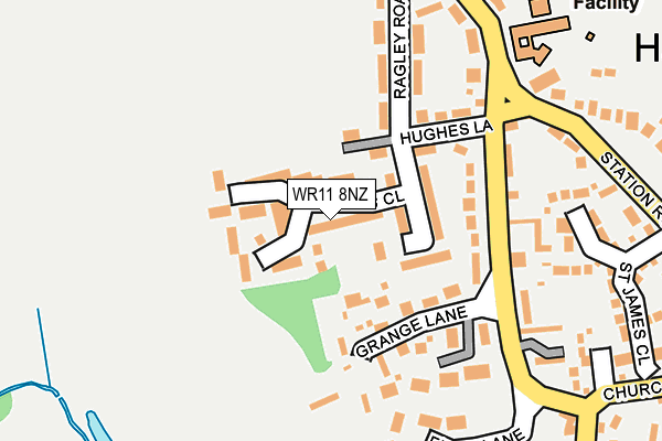 WR11 8NZ map - OS OpenMap – Local (Ordnance Survey)