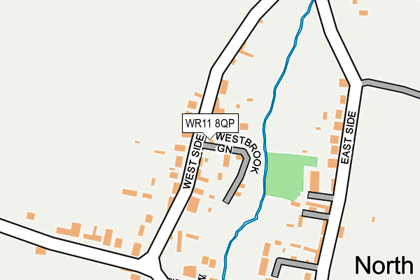 WR11 8QP map - OS OpenMap – Local (Ordnance Survey)