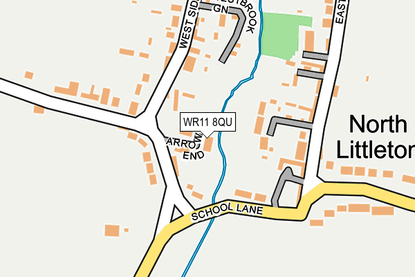 WR11 8QU map - OS OpenMap – Local (Ordnance Survey)