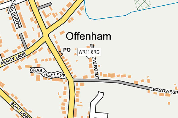 WR11 8RG map - OS OpenMap – Local (Ordnance Survey)