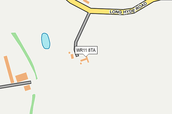 WR11 8TA map - OS OpenMap – Local (Ordnance Survey)