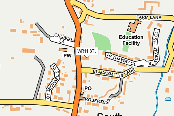 WR11 8TJ map - OS OpenMap – Local (Ordnance Survey)