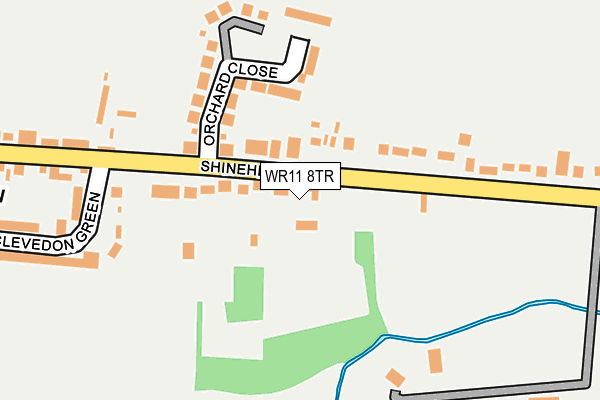 WR11 8TR map - OS OpenMap – Local (Ordnance Survey)
