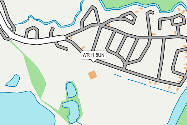 WR11 8UN map - OS OpenMap – Local (Ordnance Survey)