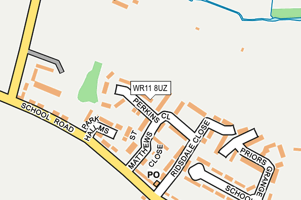WR11 8UZ map - OS OpenMap – Local (Ordnance Survey)