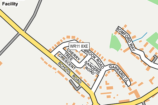 WR11 8XE map - OS OpenMap – Local (Ordnance Survey)