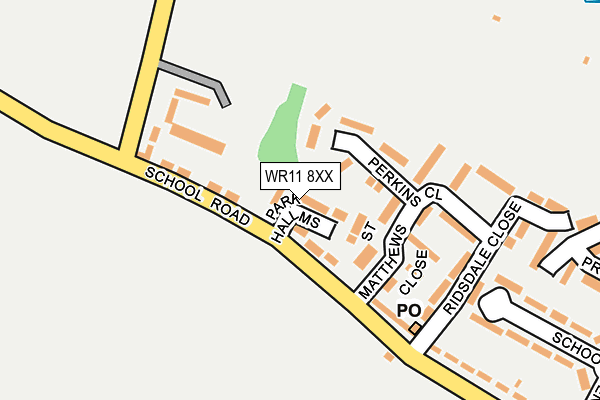 WR11 8XX map - OS OpenMap – Local (Ordnance Survey)
