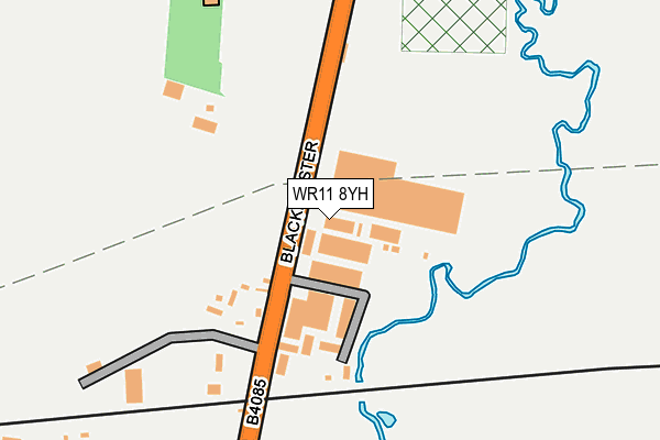 WR11 8YH map - OS OpenMap – Local (Ordnance Survey)
