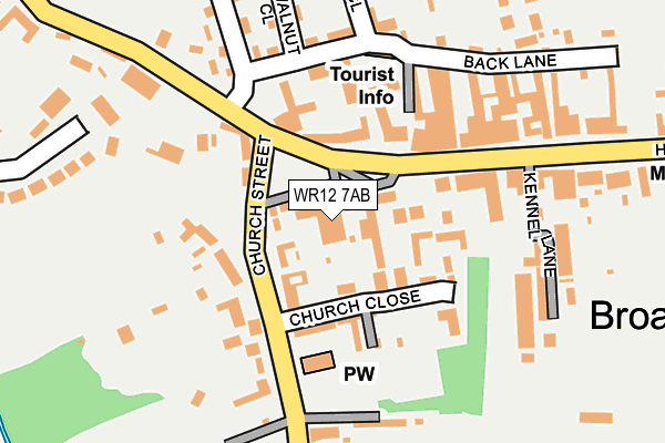 WR12 7AB map - OS OpenMap – Local (Ordnance Survey)