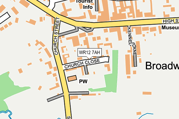 WR12 7AH map - OS OpenMap – Local (Ordnance Survey)